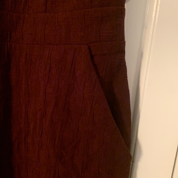 Gorgeous Deep Burgundy Jumpsuit w/open back - Picture 7 of 9